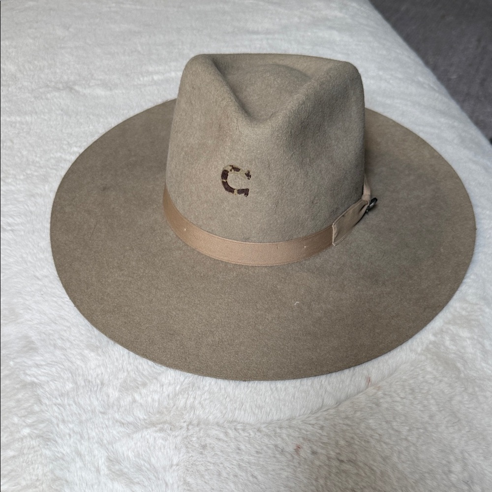 Charlie horse tan wide brim hat